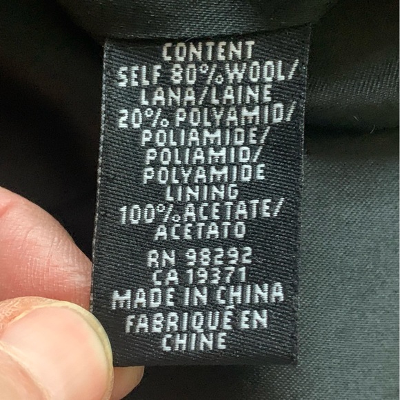 TIBI Wool Plum Coat With Ruffle Detail and Toggle Closure Size 6 - Picture 15 of 16